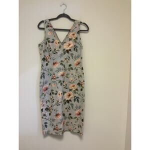 Dolce & Gabbana Light Blue Floral Midi Dress